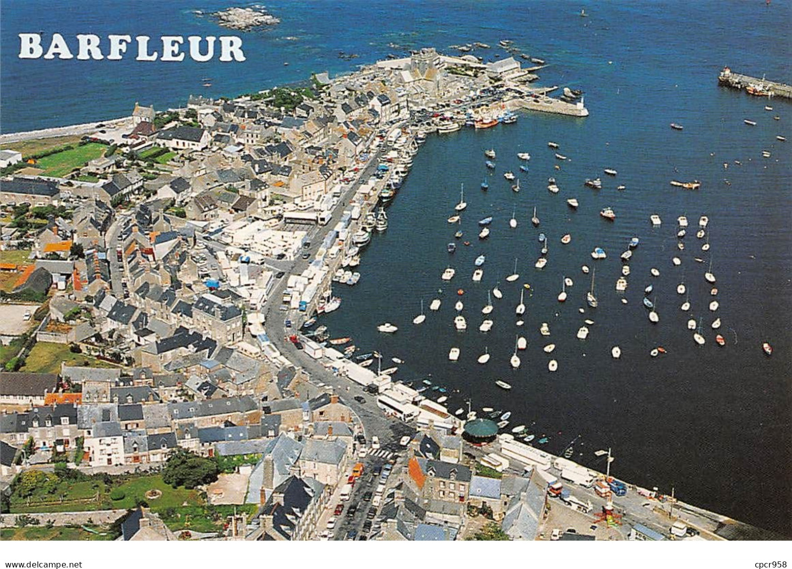 50.AM10275.Barfleur.Vue Générale.Edit Dubray.1046/50.CPSM 15x10 Cm - Barfleur