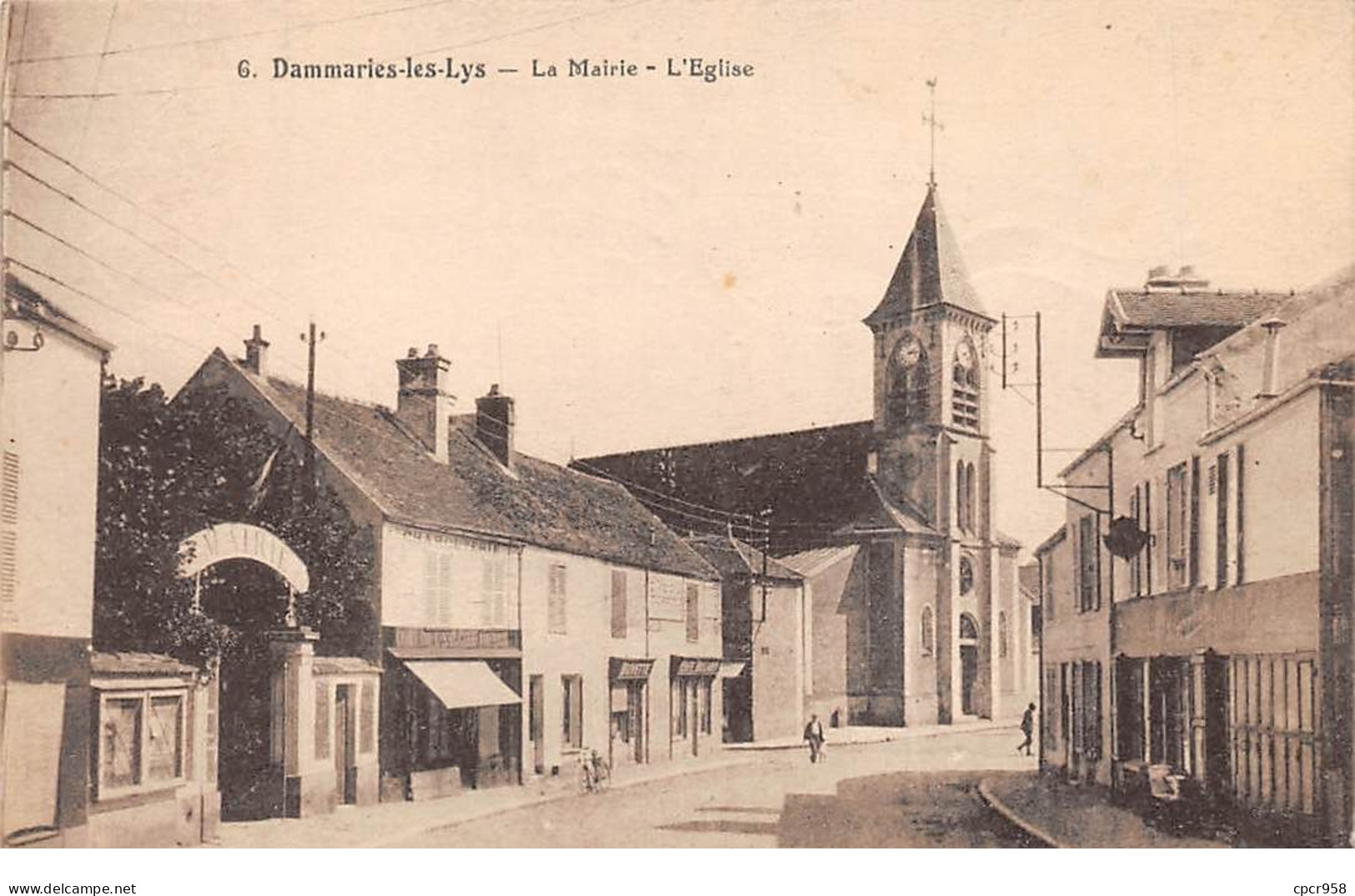 77 - N°74425 - DAMMARIE LES LYS - La Mairie - L'Eglise - Dammarie Les Lys