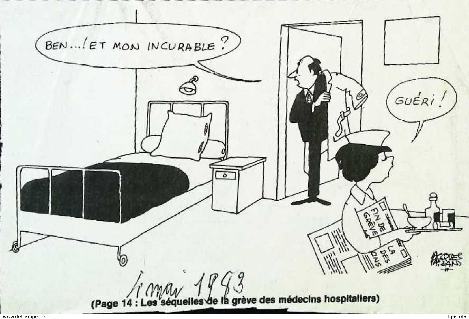 ► Coupure De Presse  Quotidien Le Figaro Jacques Faisant 1983   Sequelles Medecins Hospitaliers Infirmière - 1950 - Heute