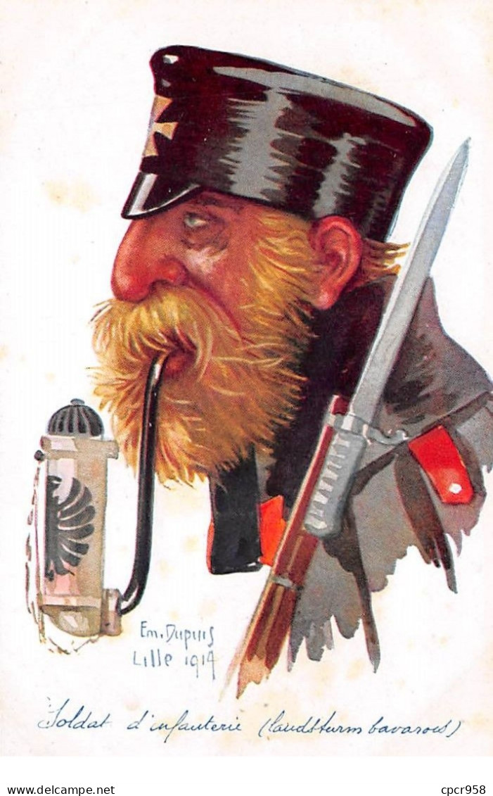 Illustrateur - N°74625 - Emile Dupuis N°36 Leurs Caboches - Soldat D'Infanterie ... Bavarois - Lille 1914 - Dupuis, Emile
