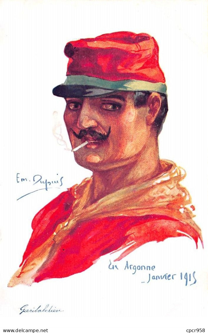 Illustrateur - N°74602 - Emile Dupuis N°8 - Garibaldien - Un Argonne Janvier 1915 - Dupuis, Emile