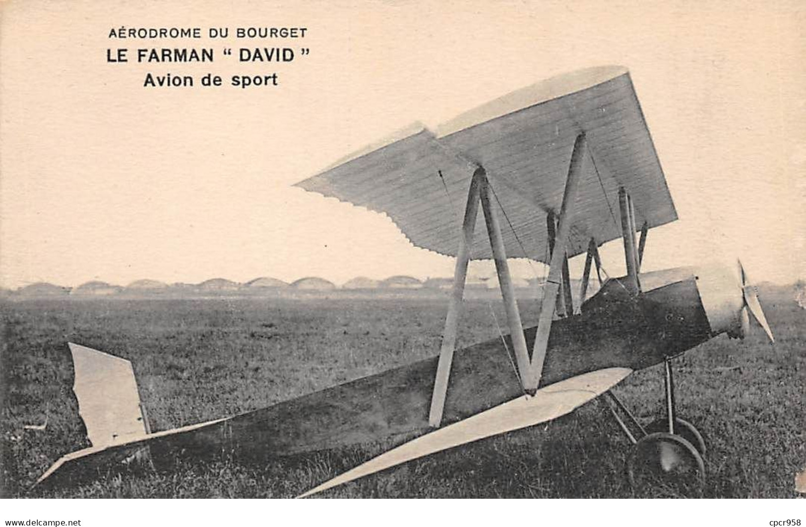 Aviation - N°76231 - Aérodrome Du Bourget - Le Farman David. - Avion De Sport - ....-1914: Précurseurs