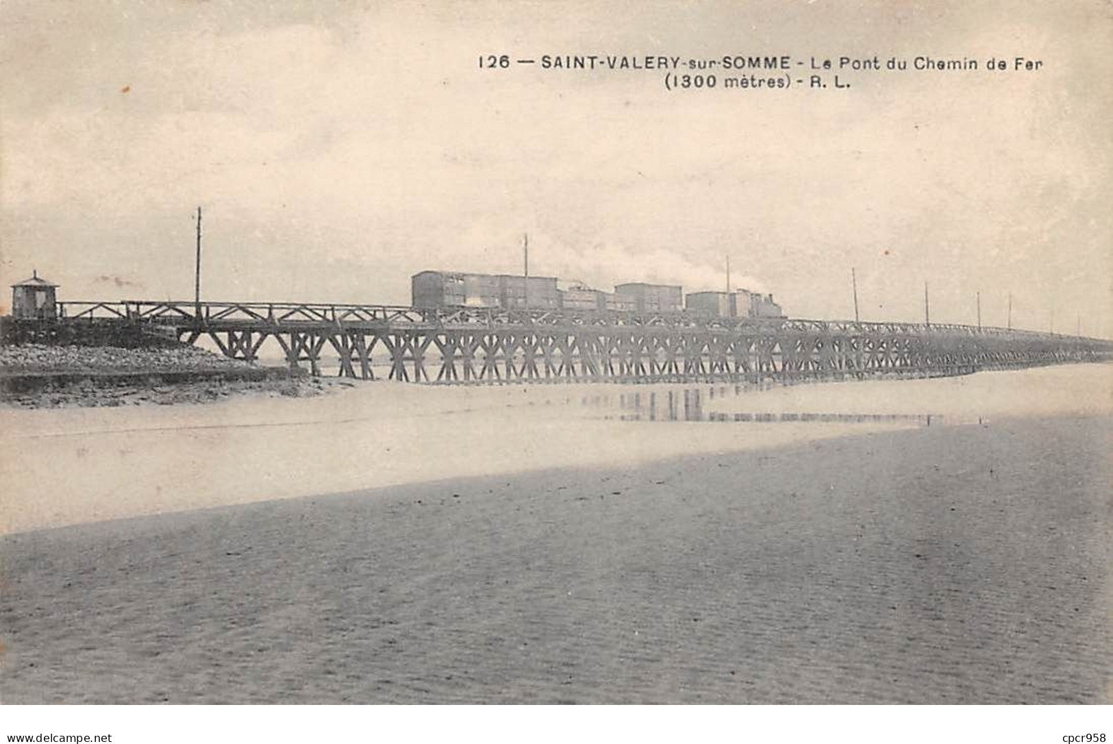 80 - N°74481 - SAINT-VALERY-SUR-SOMME - Le Pont Du Chemin De Fer - Train - Saint Valery Sur Somme