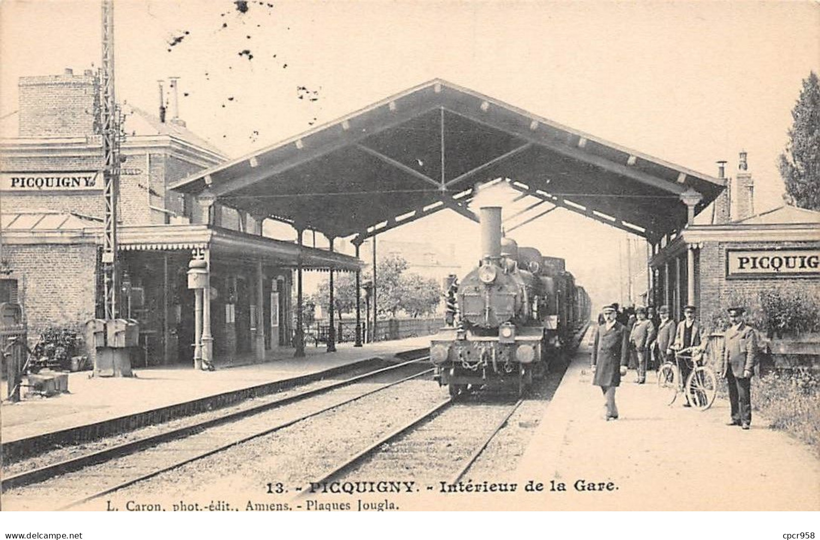80 - N°74479 - PICQUIGNY - Intérieur De La Gare - Train - Picquigny