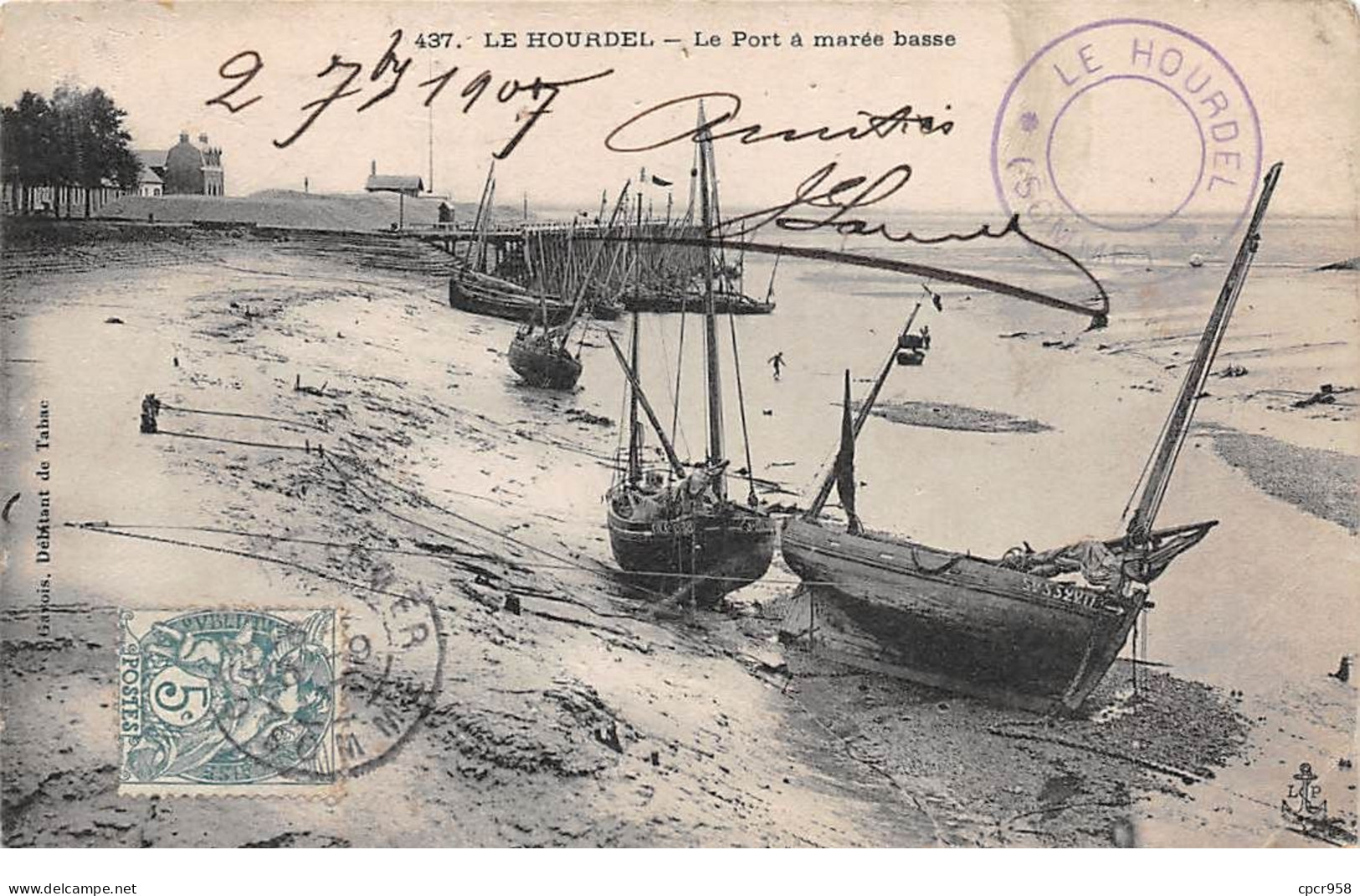 80 - N°75532 - LE HOURDEL - Le Port à Marée Basse - Bateaux - Le Hourdel