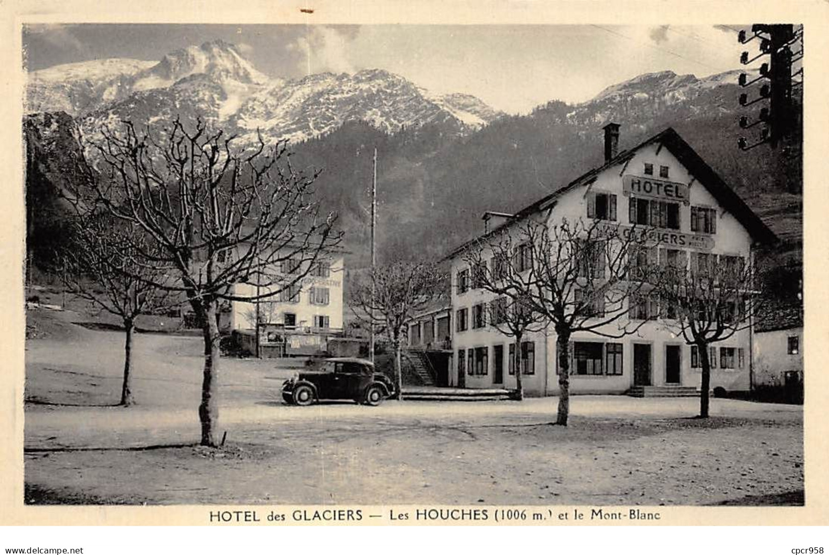 74 - N°75486 - LES HOUCHES Et Le Mont-Blanc - Hôtel Des Glaciers - Les Houches