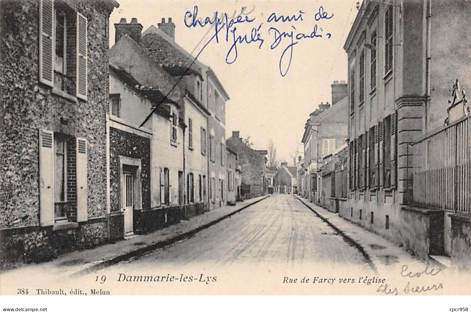 77 - N°74440 - DAMMARIE LES LYS - Rue De Farcy Vers L'Eglise - Dammarie Les Lys
