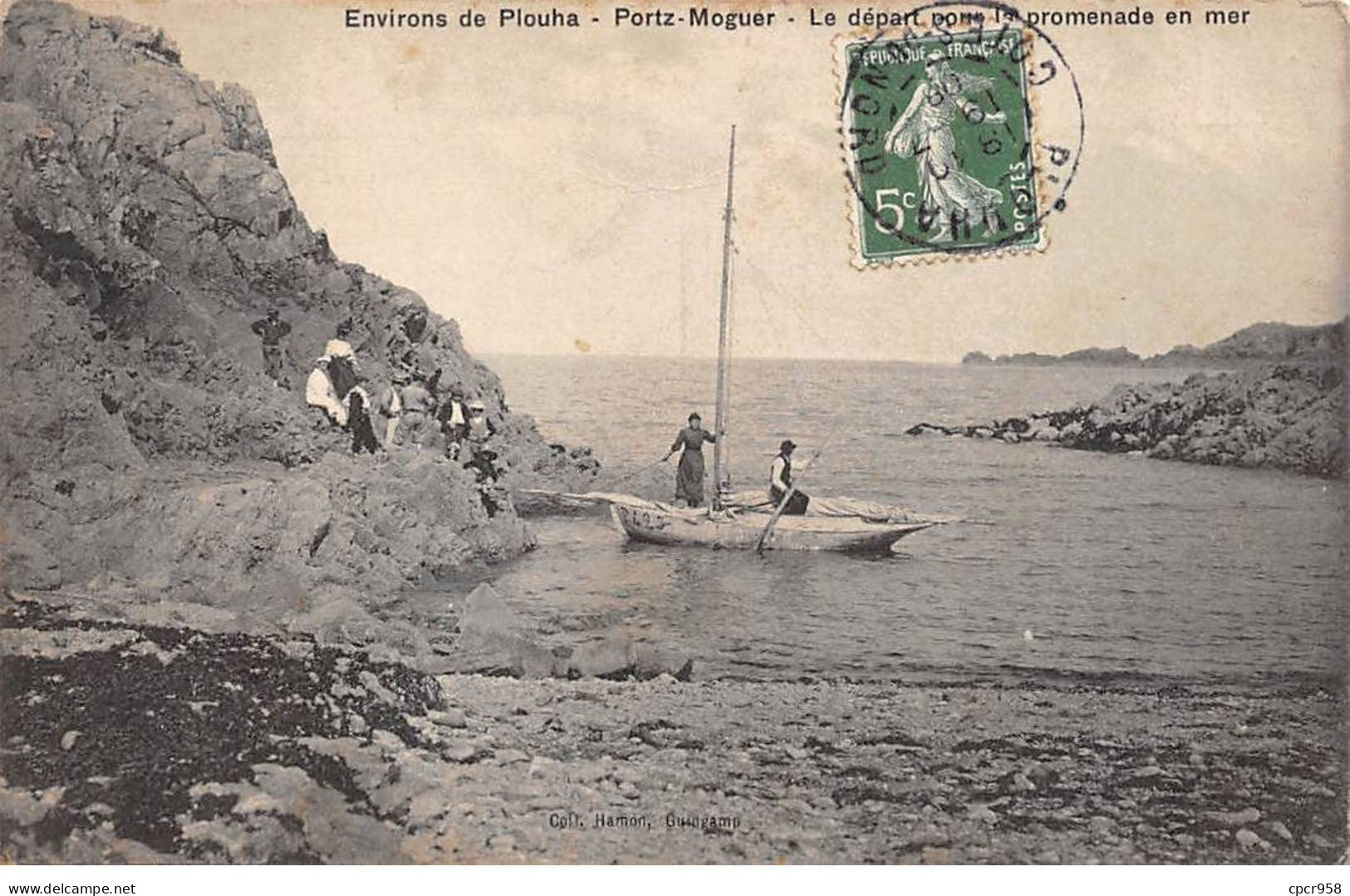 22 - PLOUHA - SAN24035 - Portz Moguer - Le Départ Pour La Promenade En Mer - Plouha