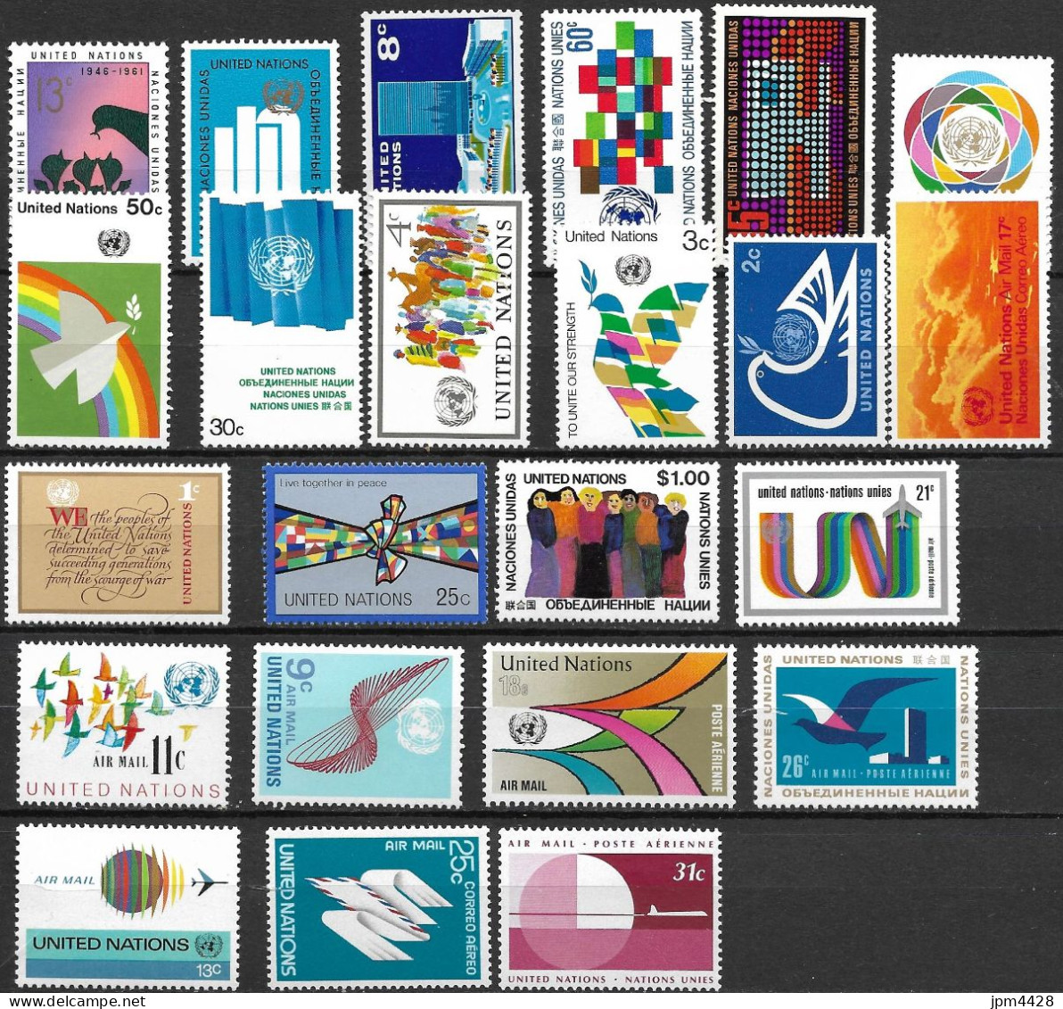 Nations Unies,  Lot De 73  Timbres Neufs ** - Collezioni & Lotti