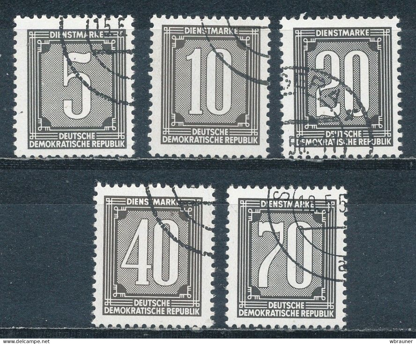 DDR Dienstmarken B 1/5 Gestempelt Mi. 1,80 - Usados