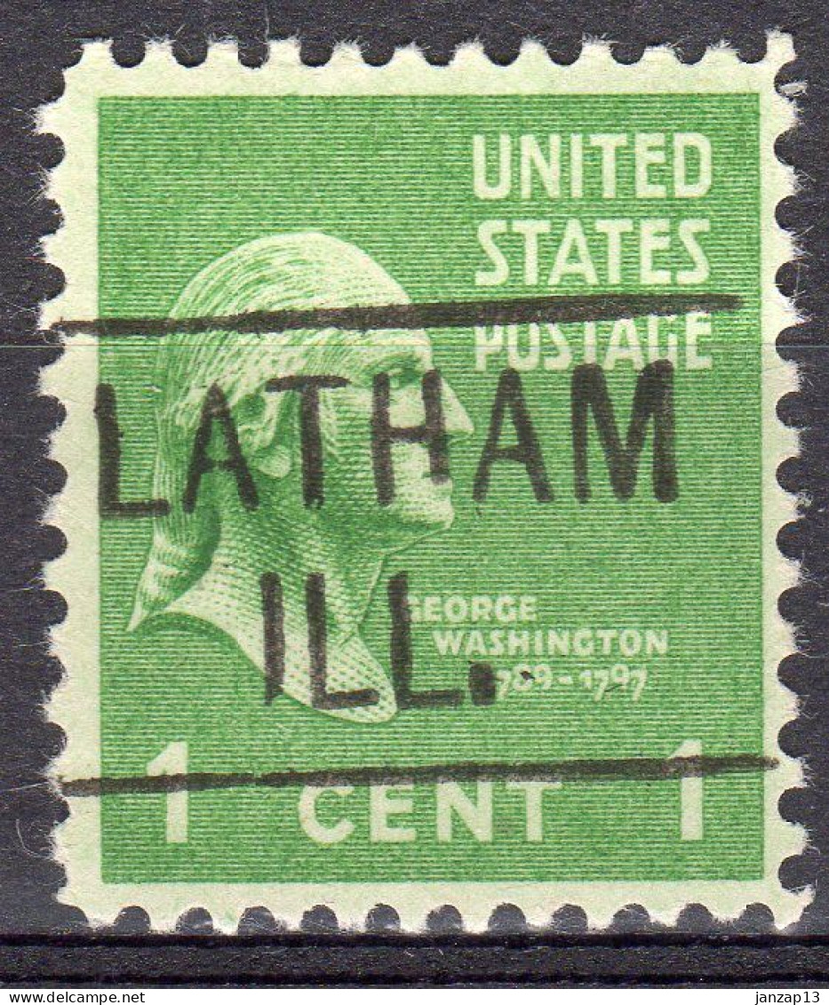 MM-237; USA Precancel/Vorausentwertung/Preo; LATHAM (IL), Type 455 - Vorausentwertungen