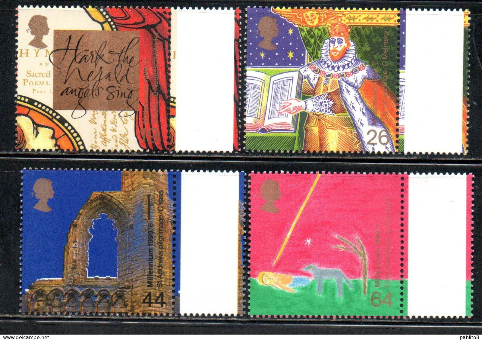 GREAT BRITAIN GRAN BRETAGNA 1999 CHRISTMAS NATALE NOEL WEIHNCHTEN NAVIDAD COMPLETE SET SERIE COMPLETA MNH - Ongebruikt