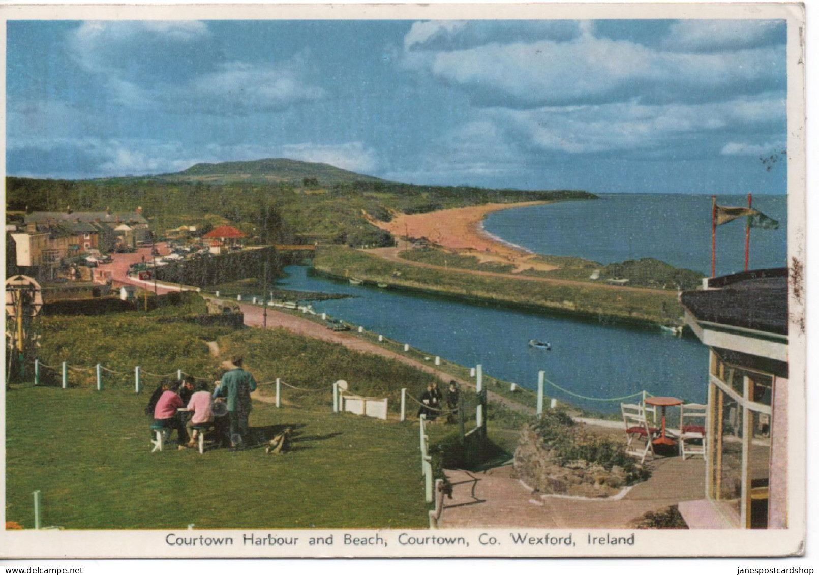 COURTOWN HARBOUR & BEACH - CO. WEXFORD - IRELAND - WITH FEARNA - CO. LEITRIM POSTMARK - 1967 - Wexford