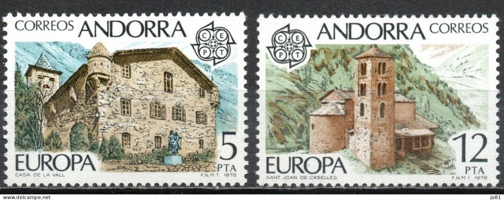 Andorre YT 108-109 Neuf Sans Charnière XX MNH Europa 1978 - Nuevos