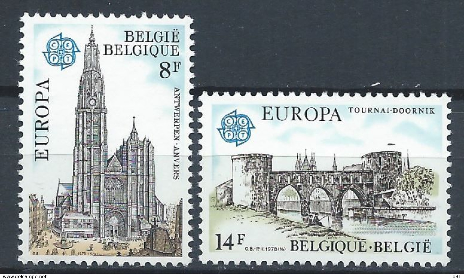Belgique YT 1886-1887 Neuf Sans Charnière XX MNH Europa 1978 - Ongebruikt
