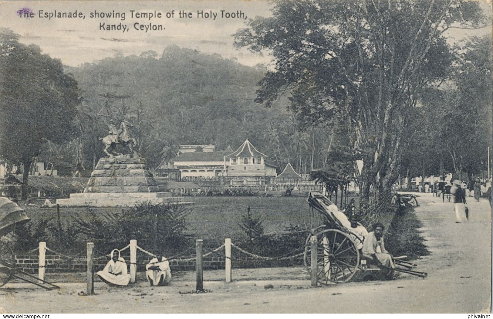 1925 CEYLON , COLOMBO - YOKOHAMA ( JAPÓN ) , T.P. CIRCULADA , YV. 208 - TEMPLE OF THE HOLY TOOTH , KANDY - Ceylan (...-1947)