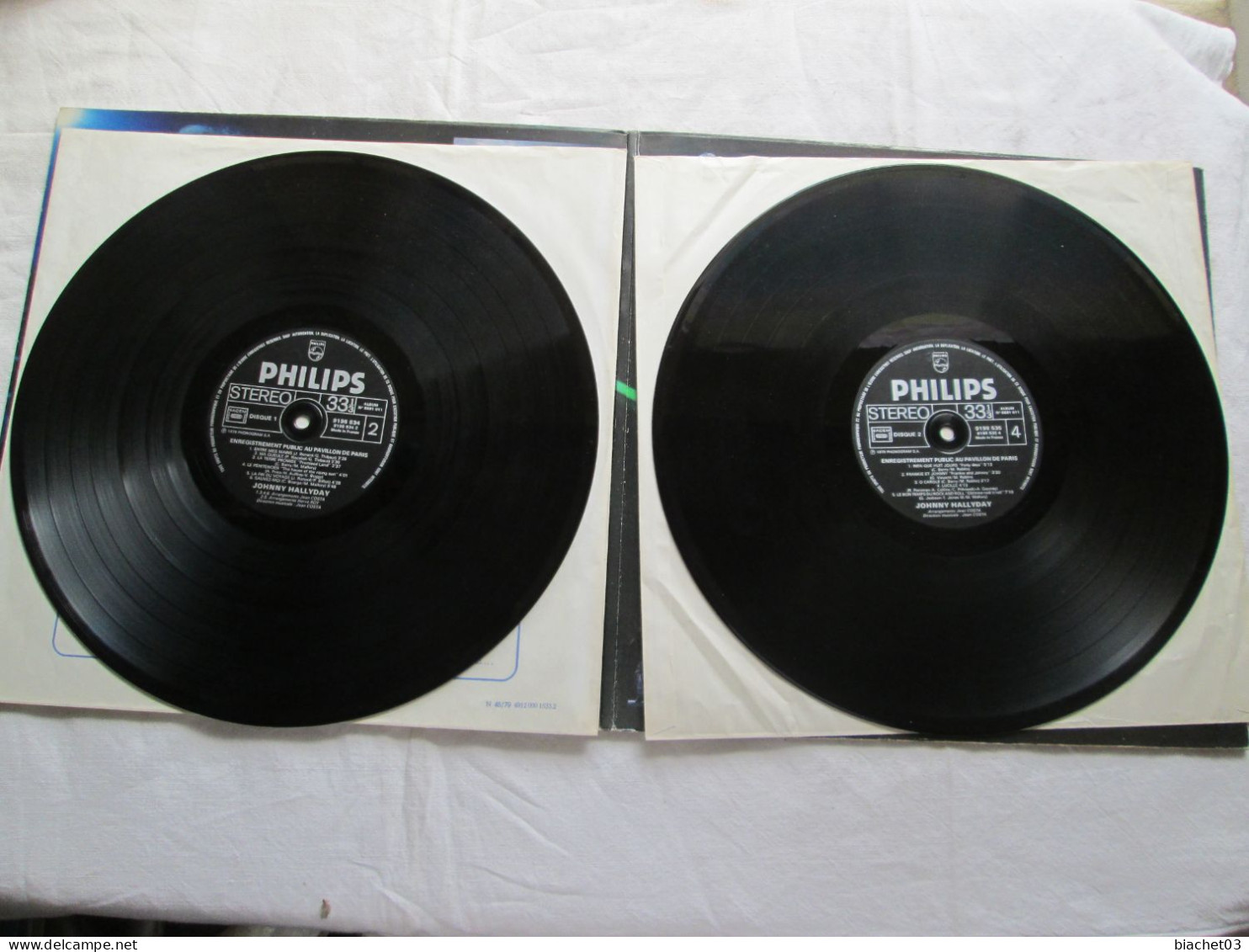 Double Album (33 Tours) De JOHNNY HALLYDAY - Other & Unclassified
