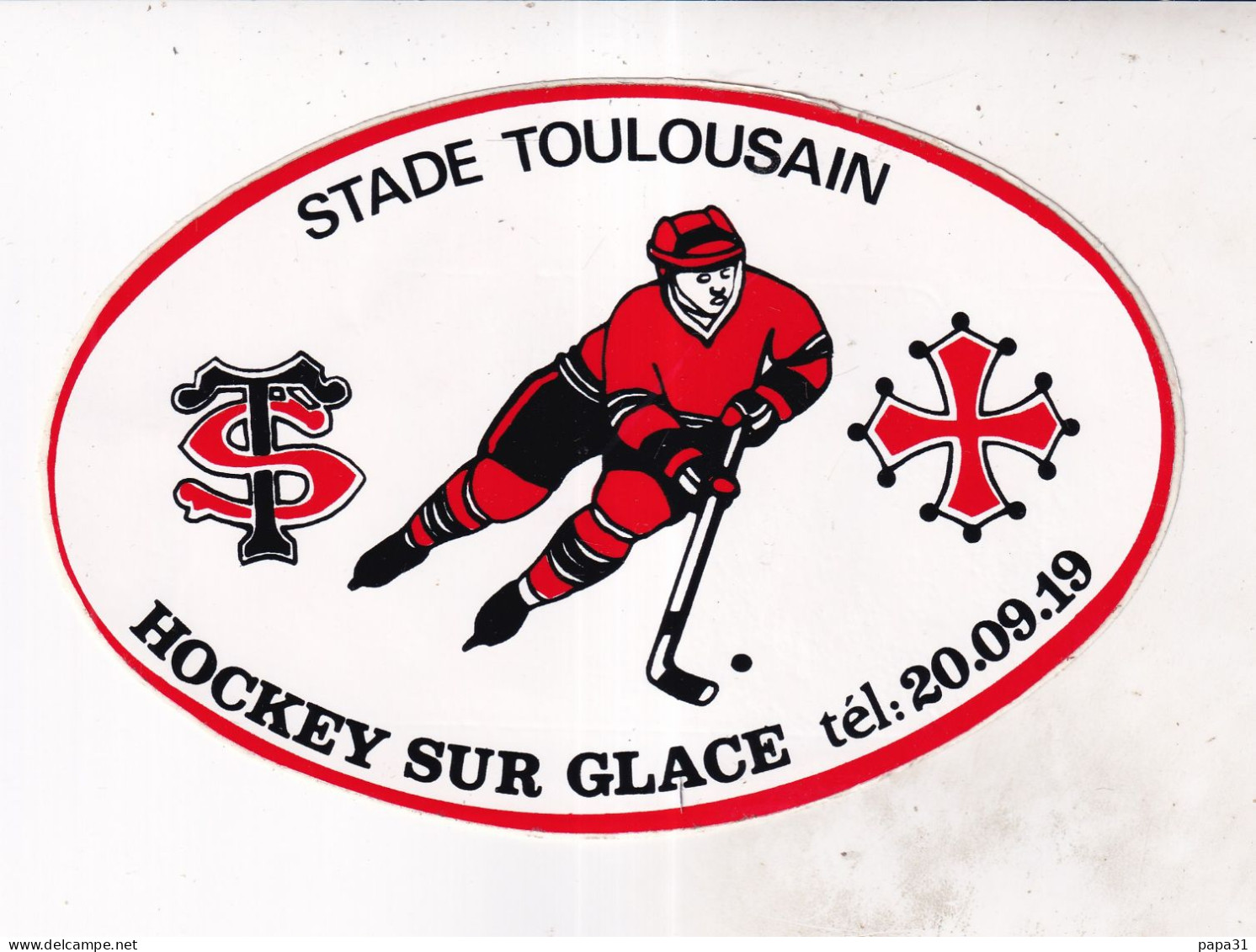 Autocollant -  Sport HOCKEY  SUR GLACE - STADE TOULOUSAIN - Autocollants