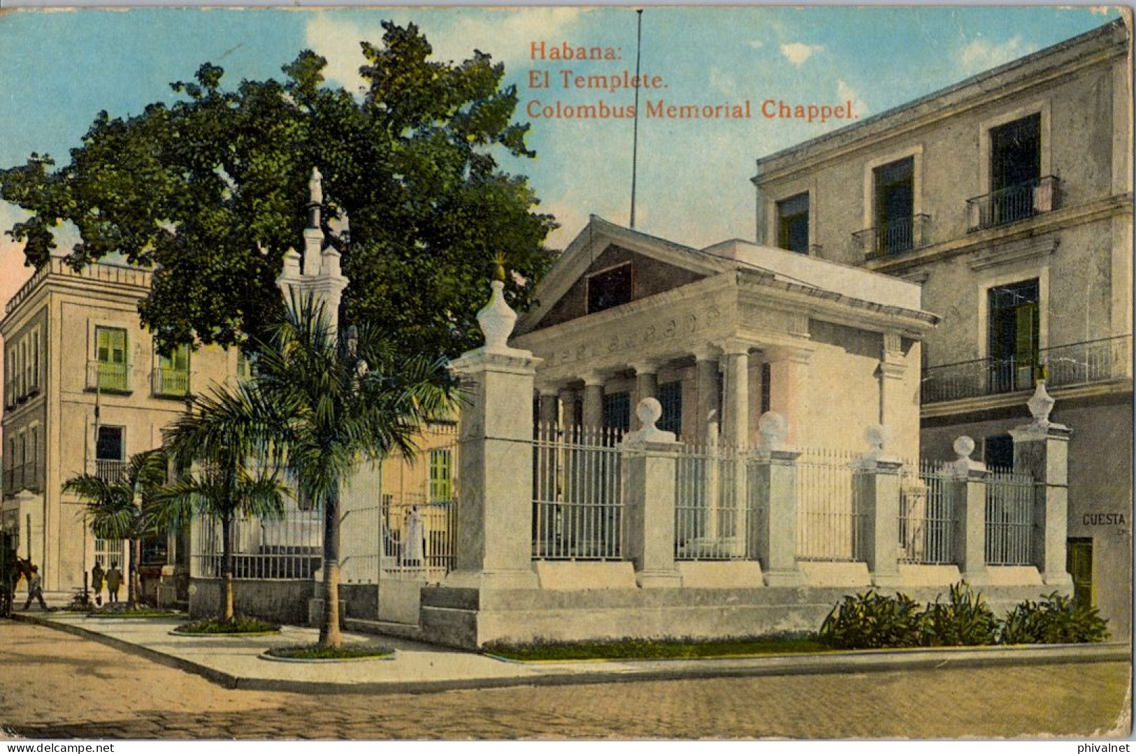 1920 CAMAGÜEY - YOKOHAMA , T.P. CIRCULADA , HABANA , EL TEMPLETE , COLOMBUS MEMORIAL CHAPPEL - Lettres & Documents