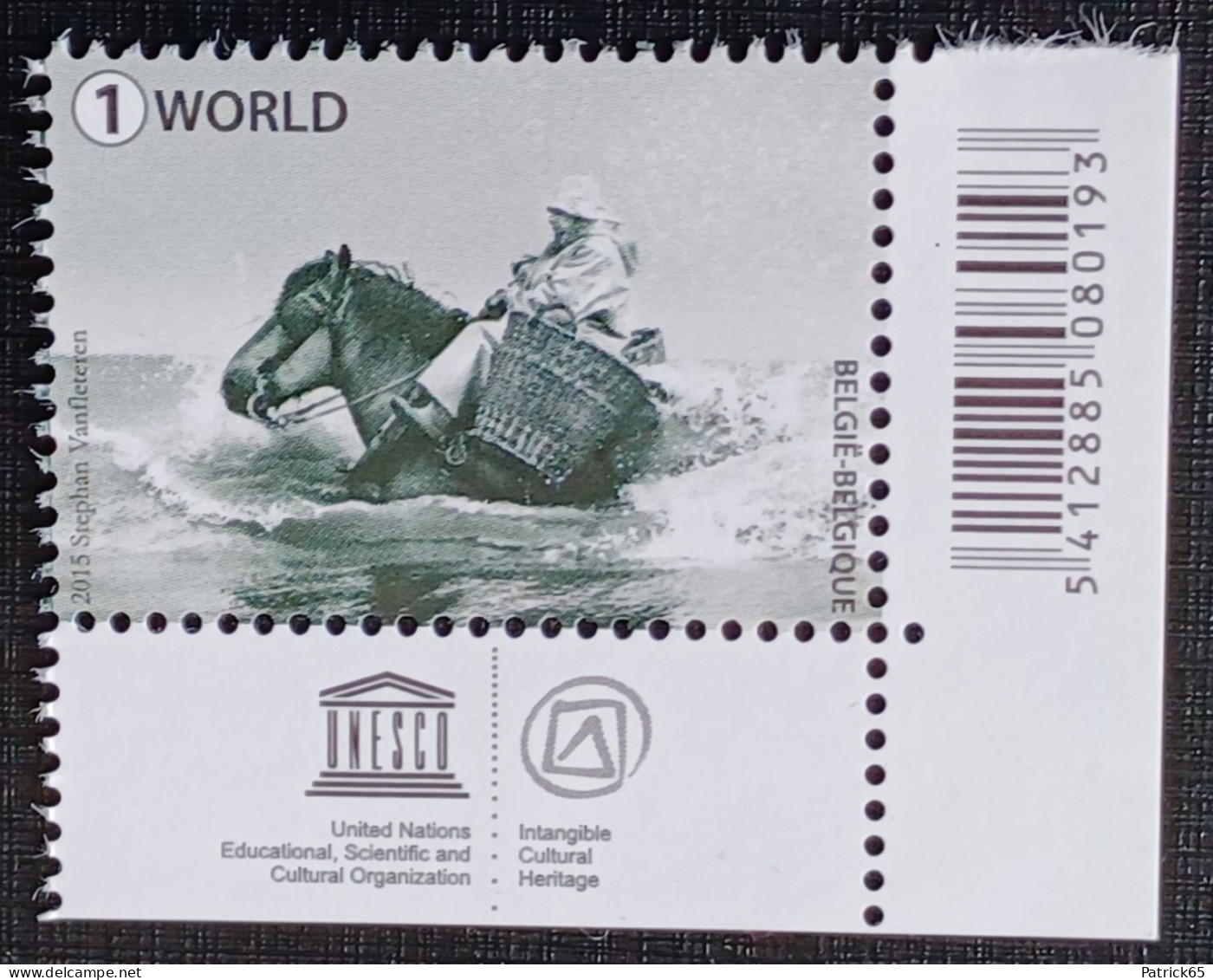 Belgie 2015 Obp.nr.4538 Garnaalvissers Te Paard - Unesco Werelderfgoed. MNH - Postfris - Neufs