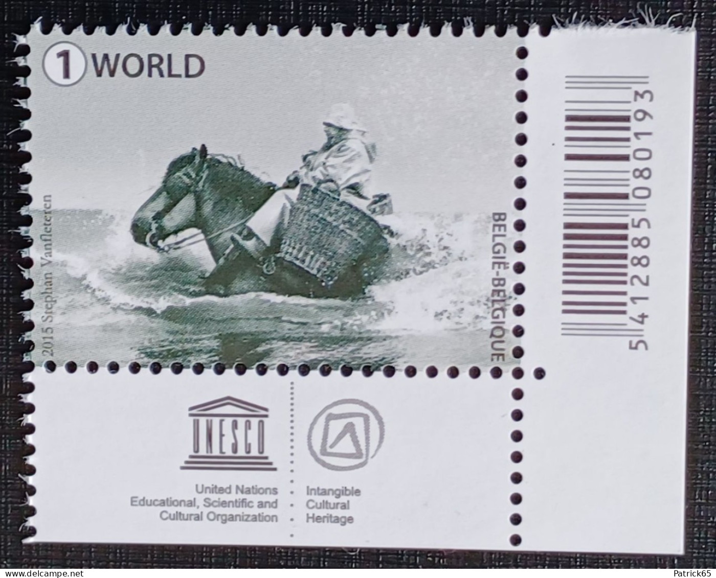 Belgie 2015 Obp.nr.4538 Garnaalvissers Te Paard - Unesco Werelderfgoed. MNH - Postfris - Nuevos