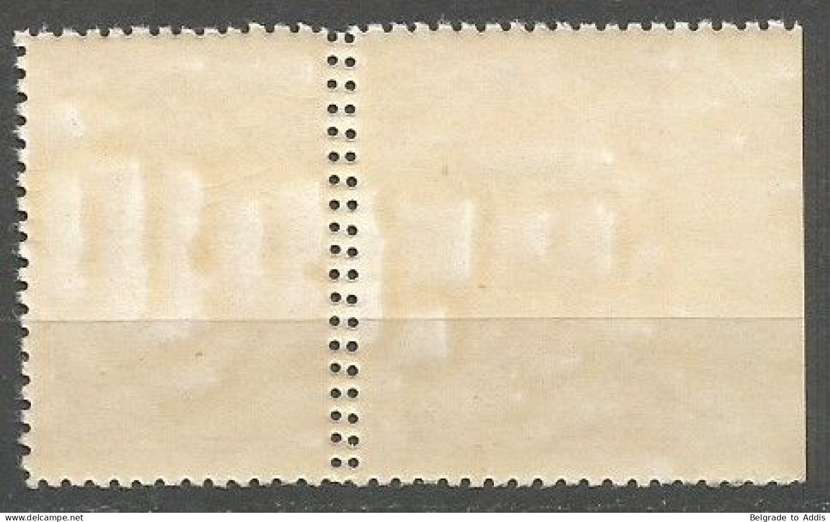 Yugoslavia SHS Slovenia Porto Mi.39 In Pair Left Side IMPERFORATED And DOUBLE Perf. Between MNH / ** 1919 - Gebraucht