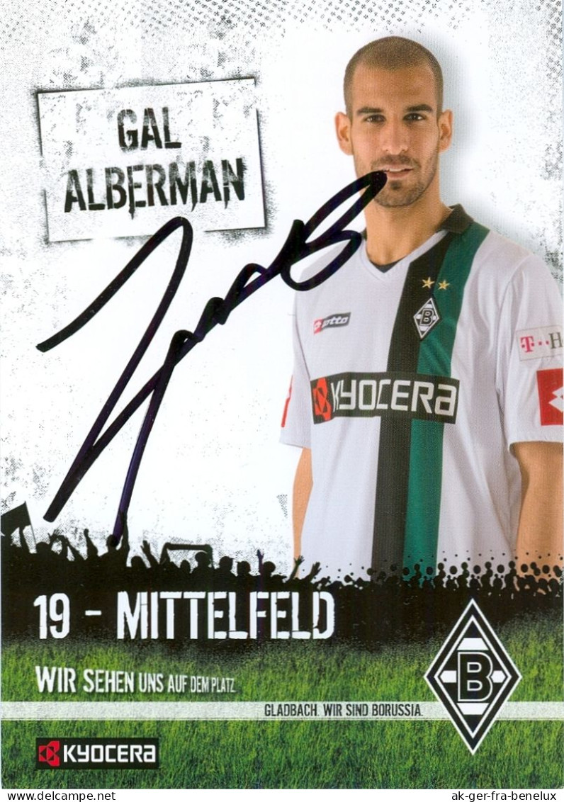 Fußball-Autogrammkarte AK Gal Alberman Borussia Mönchengladbach 08-09 Israel IFA Maccabi Tel Aviv Haifa Beitar Jerusalem - Authographs