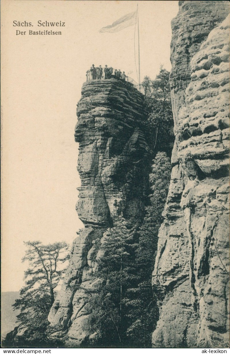 Ansichtskarte Rathen Basteifelsen (Sächsische Schweiz) In Sachsen 1910 - Rathen