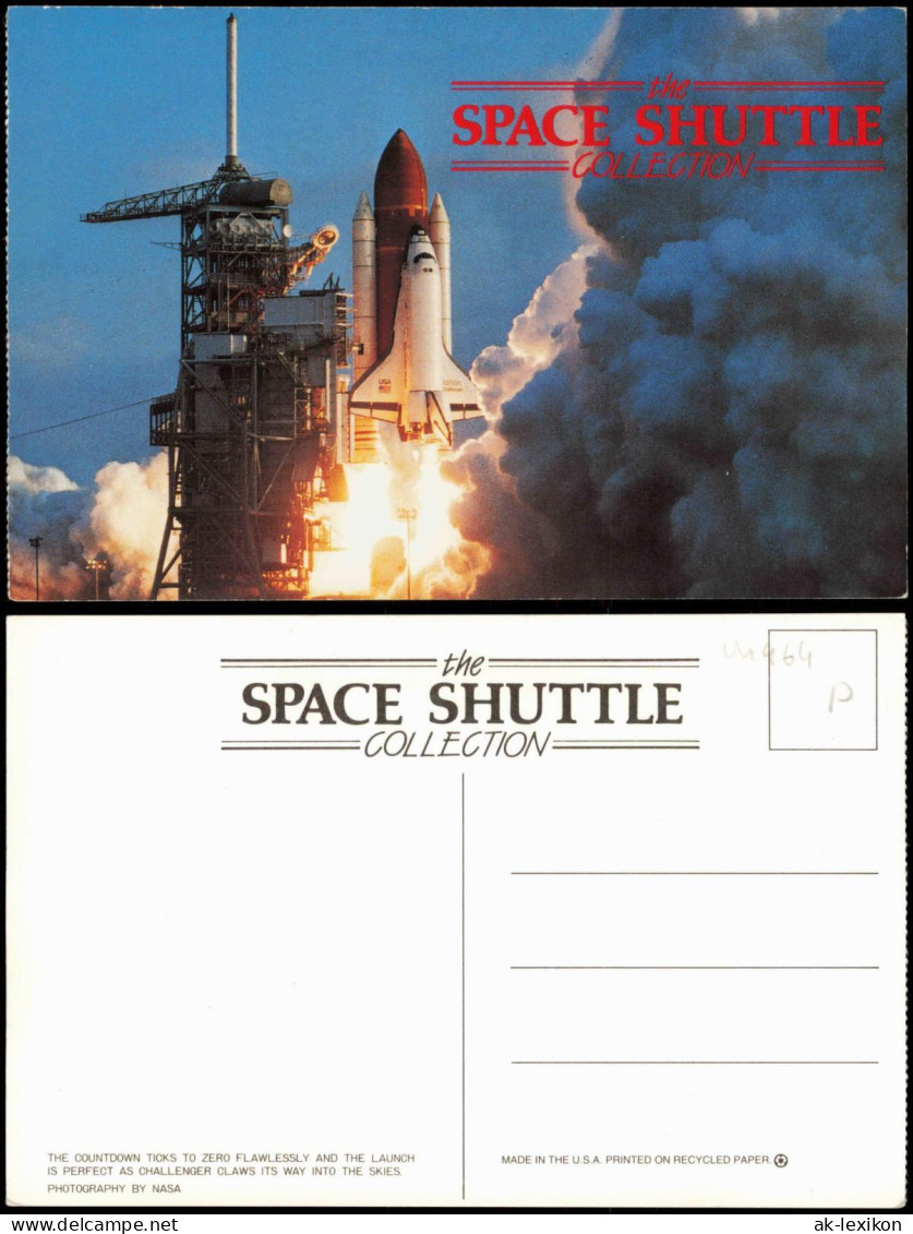 Ansichtskarte  Flugwesen Raumfahrt SPACE SHUTTLE Beim Start (Launch) 1980 - Espacio