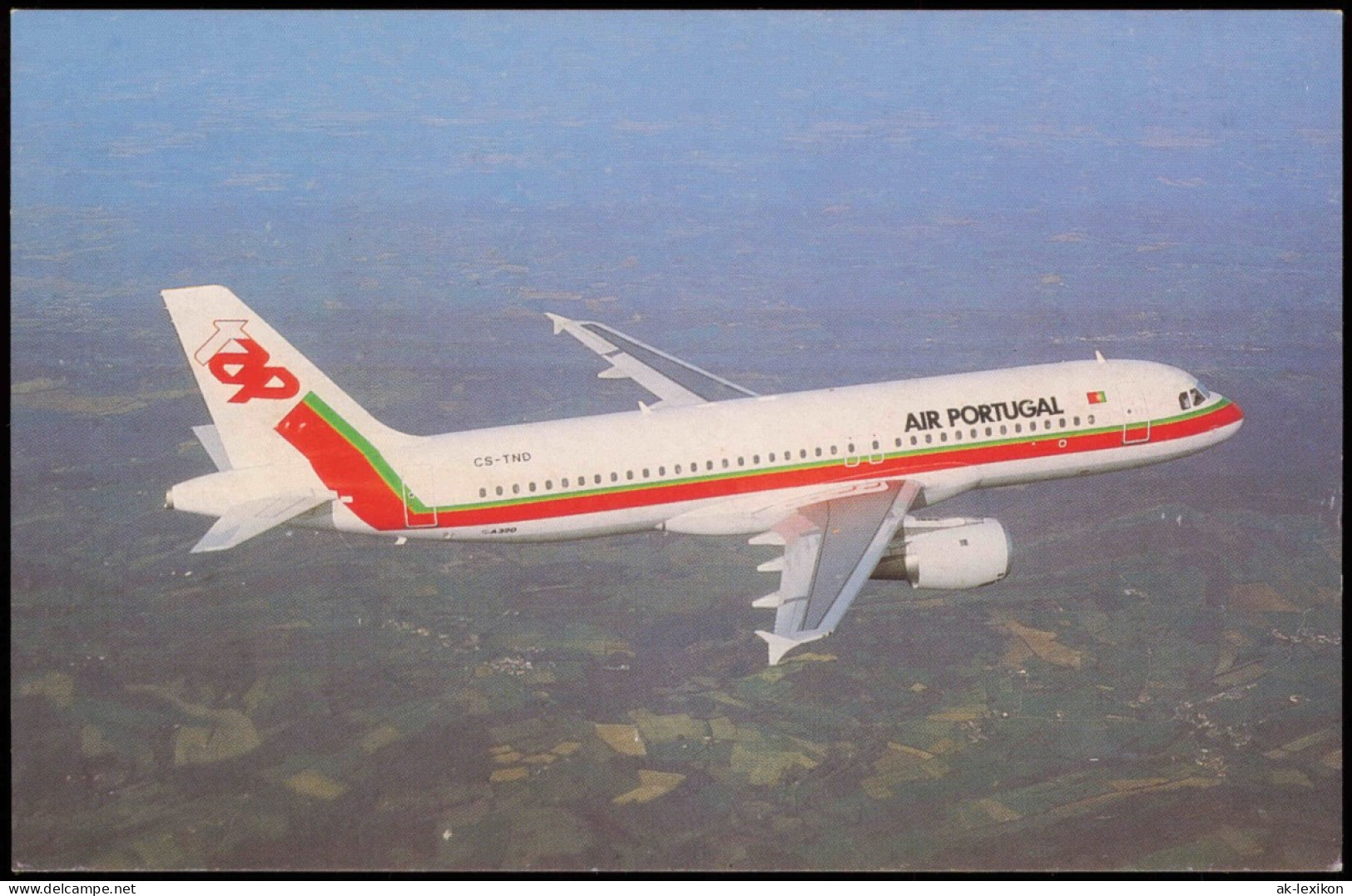 Ansichtskarte  Flugzeug Airplane Avion Tap AIR PORTUGAL A320-200 1980 - 1946-....: Moderne