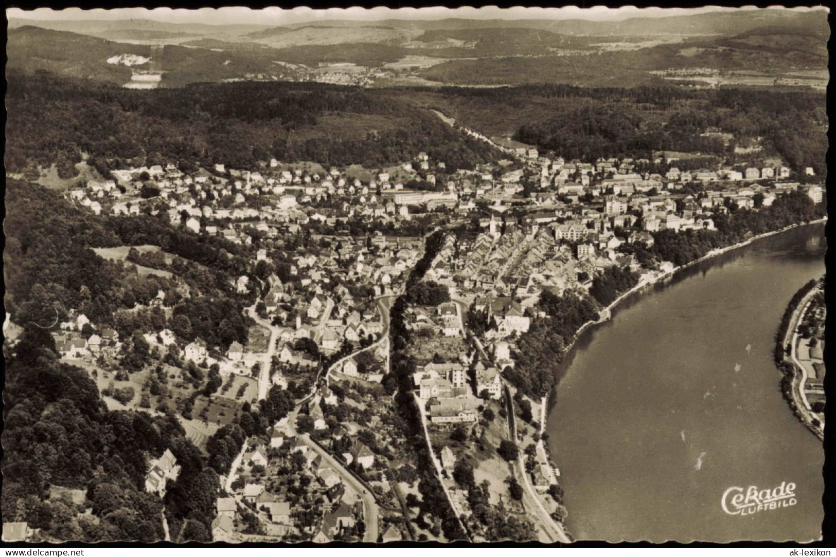 Ansichtskarte Waldshut-Waldshut-Tiengen Luftbild 1955 - Waldshut-Tiengen