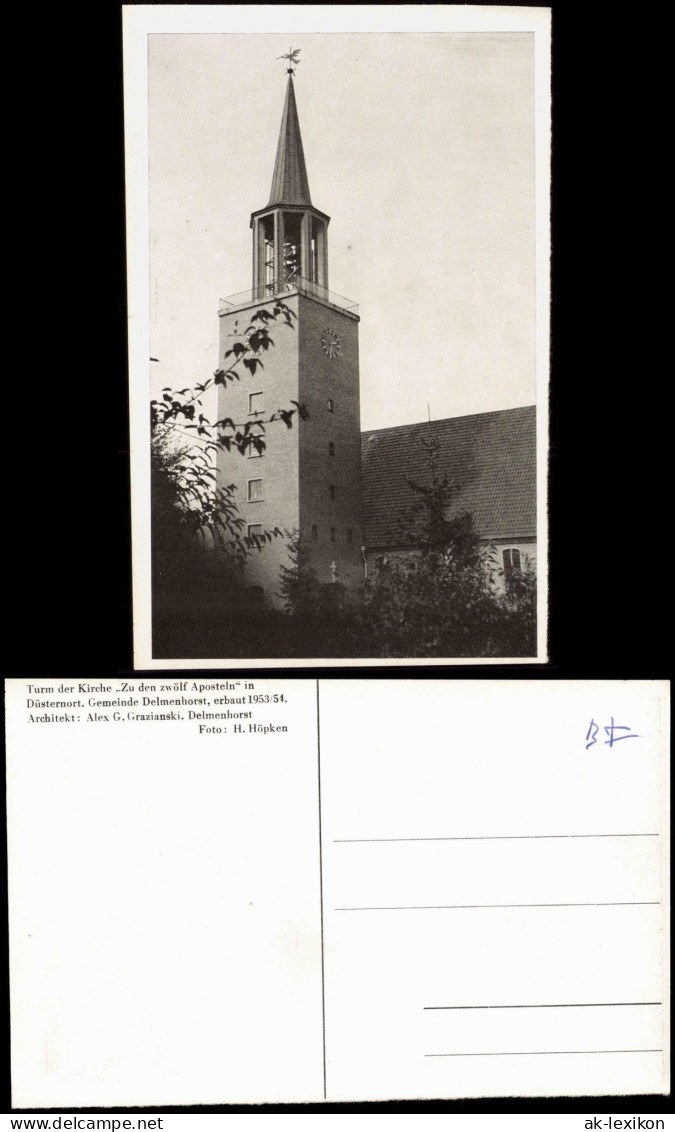 Düsternort-Delmenhorst Demost Turm Der Kirche Zu Den Zwölf Aposteln 1954 - Delmenhorst