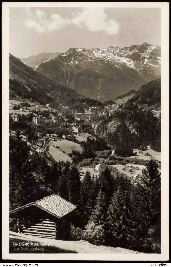Ansichtskarte Bad Gastein Stadtblick 1939 - Bad Gastein