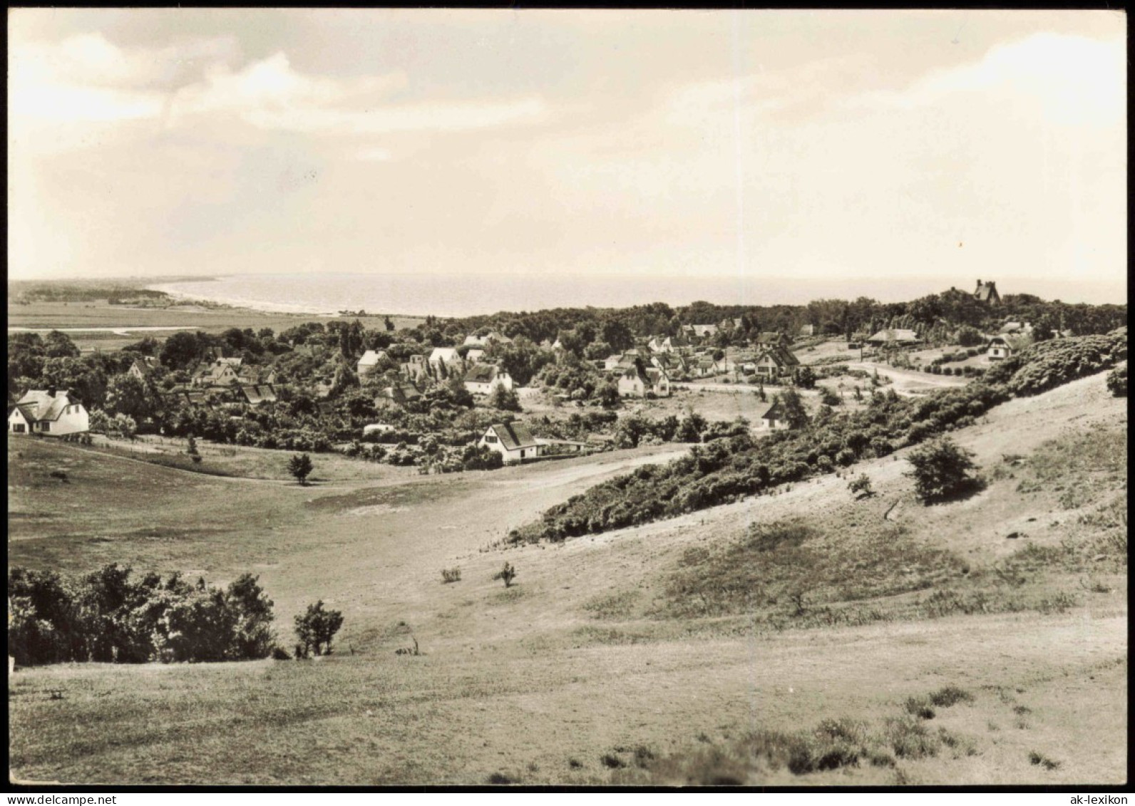 Kloster-Hiddensee Hiddensjö, Hiddensöe Stadtblick Zur Ostsee 1984 - Hiddensee