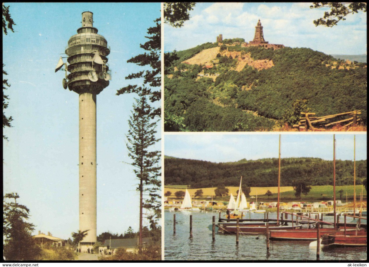 Steinthaleben-Kyffhäuserland Kulpenberg - Fernsehturm - 3 Bild 1988 - Kyffhaeuser