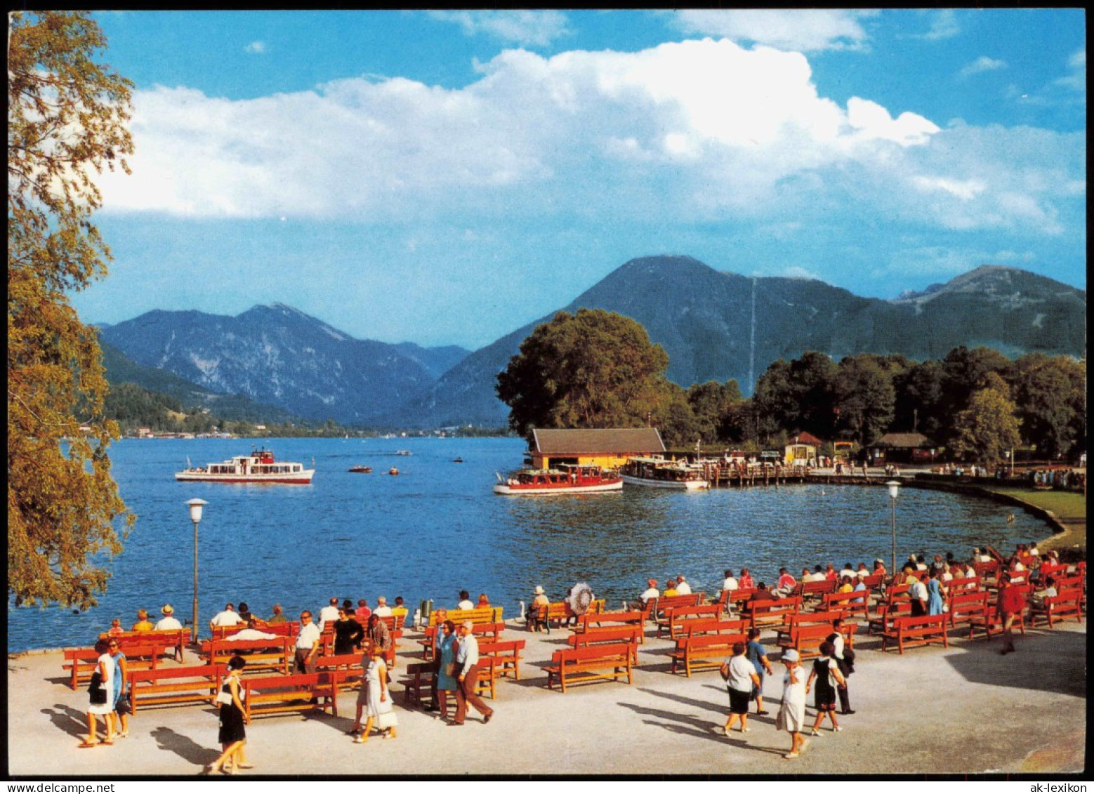 Bad Wiessee Panorama-Ansicht Seepromenade Gegen Schlierseer Berge 1988 - Bad Wiessee