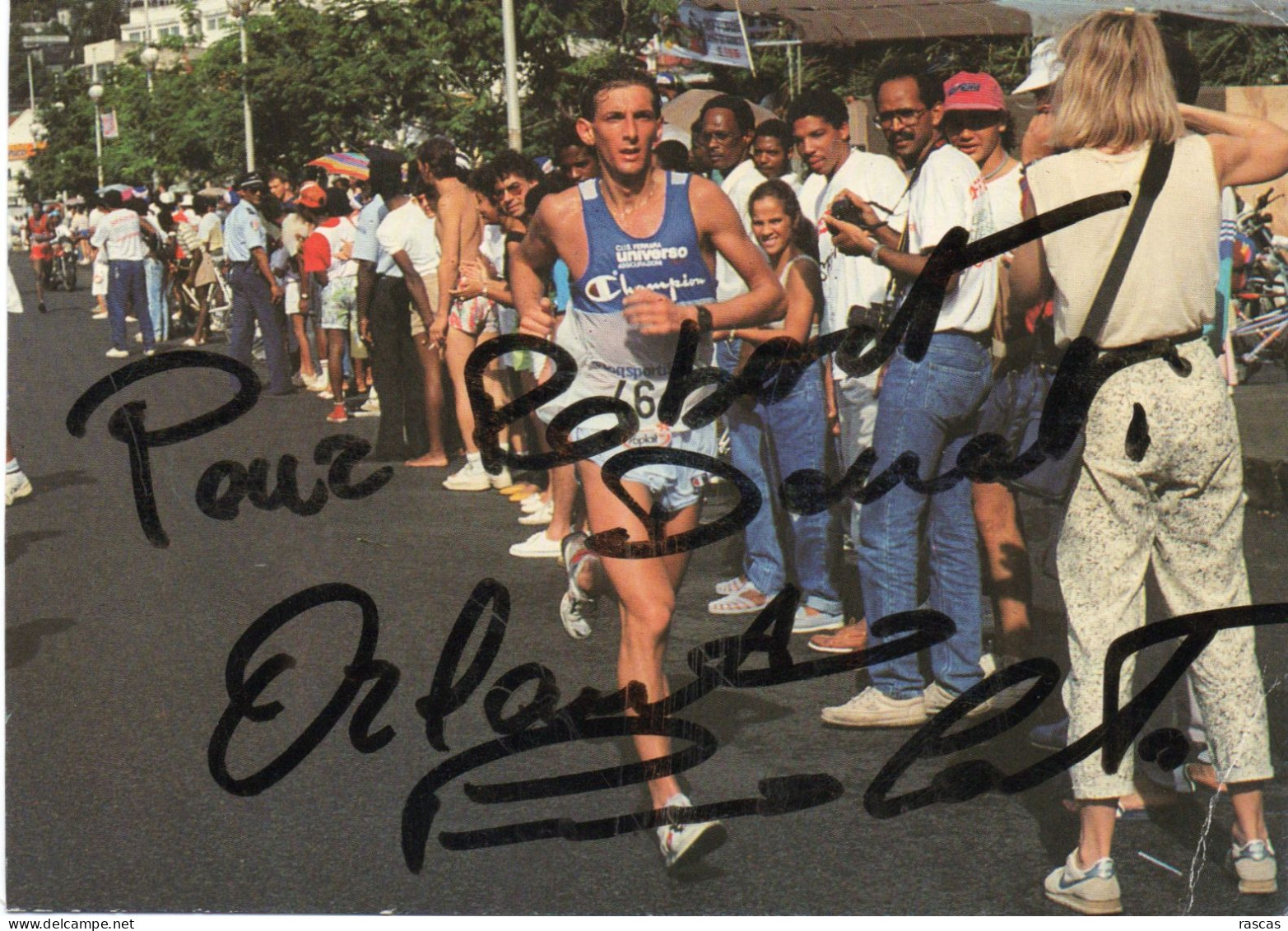 CLA - ATHLETISME - CPM - PHOTO DEDICACEE DU MARATHONIEN ITALIEN ORLANDO PIZZOLATO - DOUBLE VAINQUEUR A NEW YORK - Atletismo