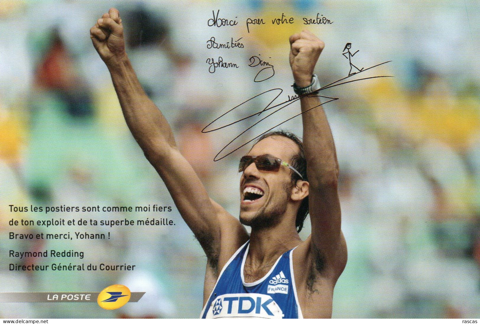 CLA - ATHLETISME - CPM - PHOTO DEDICACEE DU MARCHEUR FRANCAIS YOHANN DINIZ - Leichtathletik