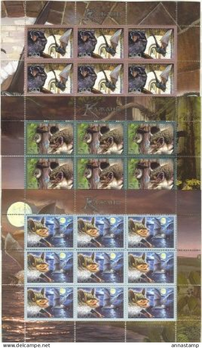 Belarus 3 MNH Minisheets - Fledermäuse