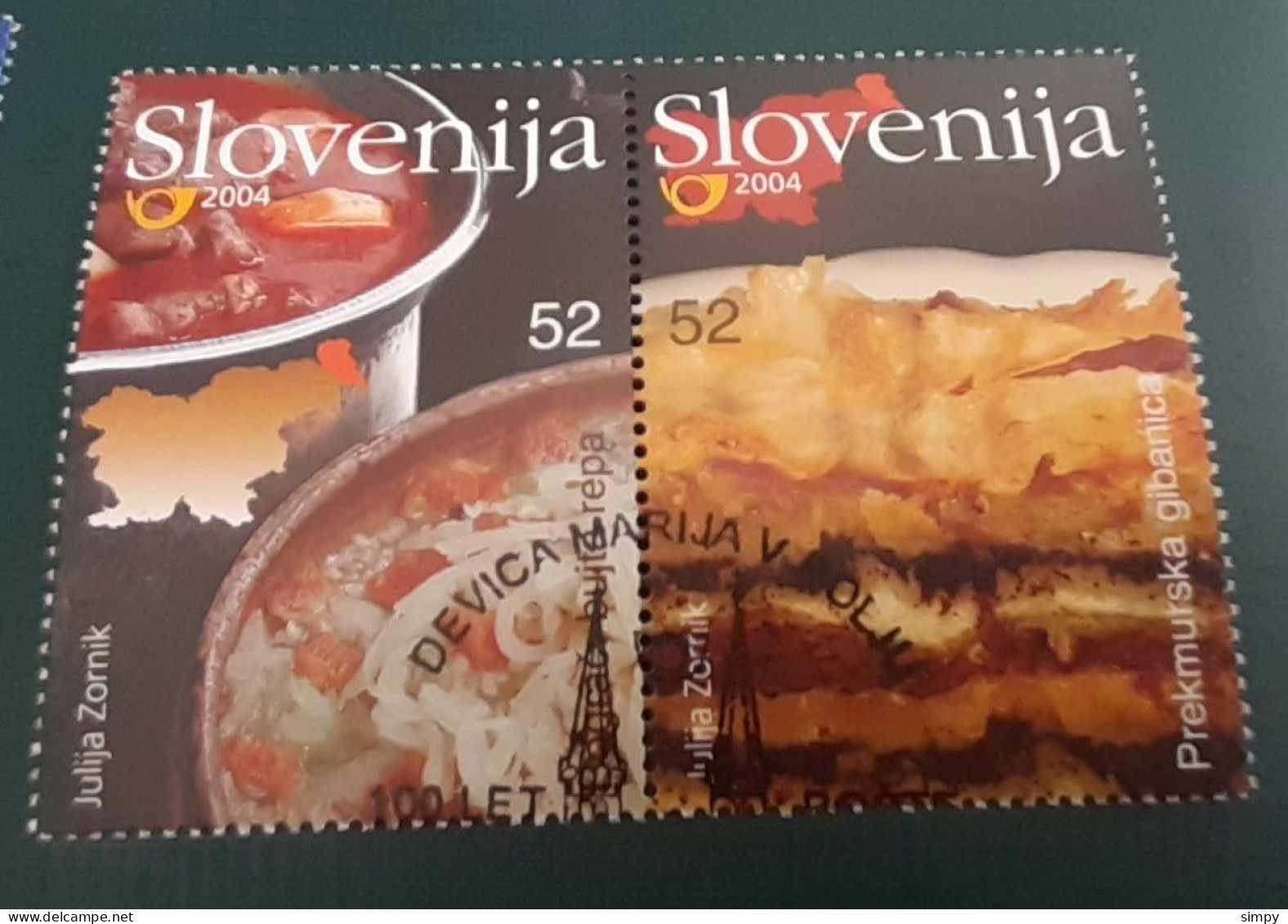 SLOVENIA 2004  Gastronomy Michel 494-495 Used Stamps - Slovenia