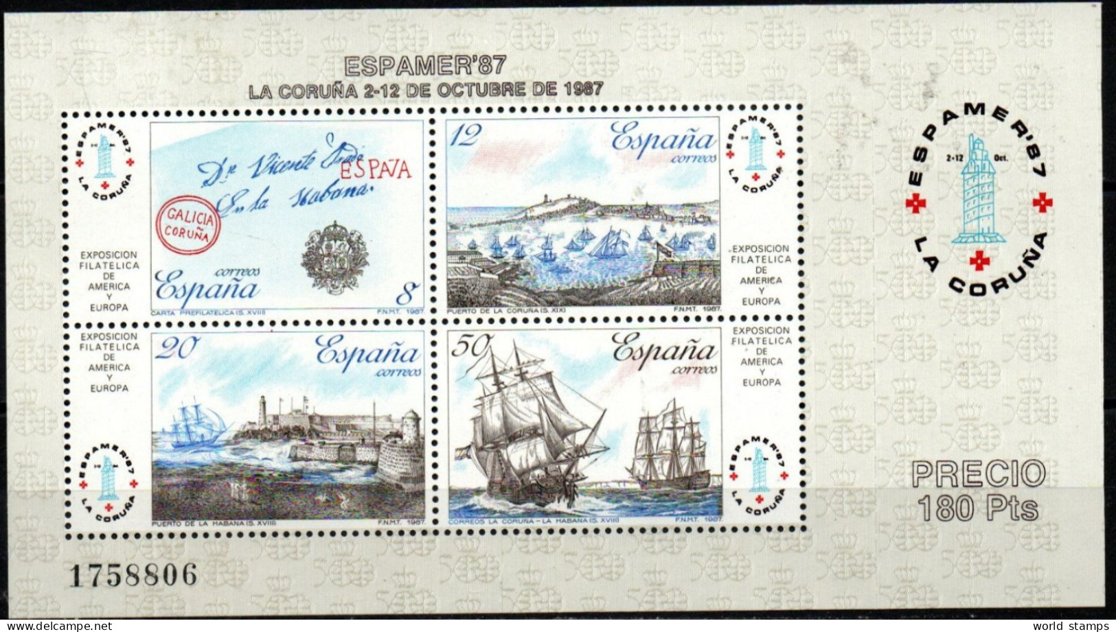 ESPAGNE 1987 ** - Blocks & Sheetlets & Panes