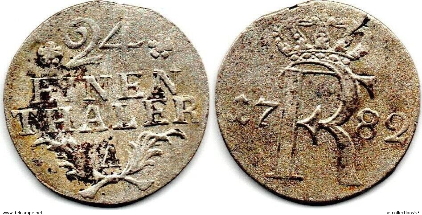 MA 33777 / Prusse - Preussen - Prussia 1/24 Thaler 1782 A TTB - Petites Monnaies & Autres Subdivisions