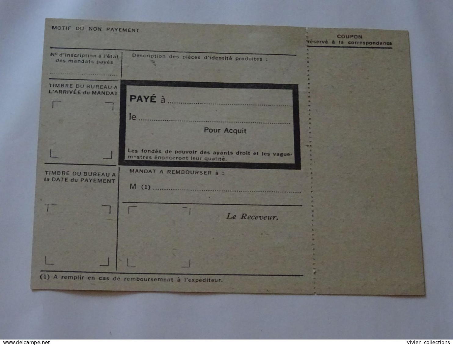 France Cours D'instruction Cours Pratique Orléans Loiret 1954 Mandat Chargé Gron Yonne Faye Cher Paris XV Rue Castagnary - Cours D'Instruction