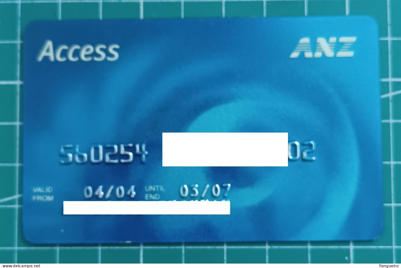 AUSTRALIA CREDIT CARD ANZ - Carte Di Credito (scadenza Min. 10 Anni)