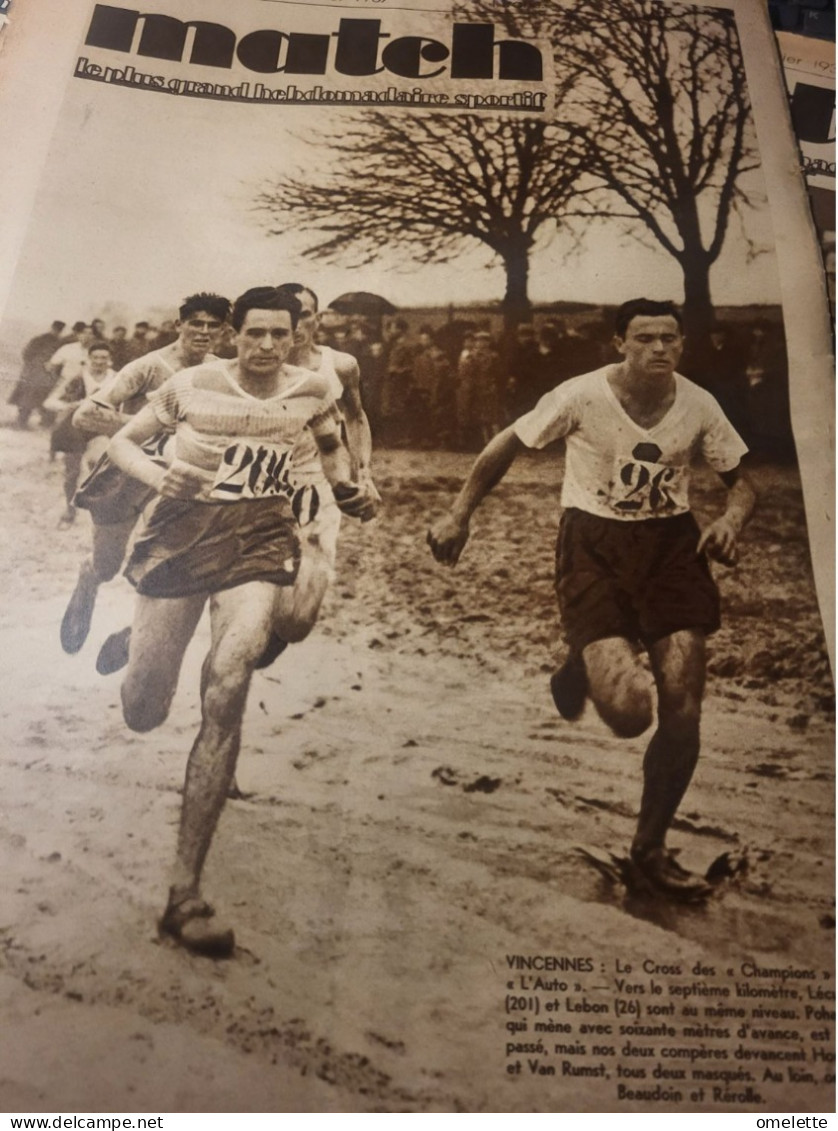 MATCH 37/ FOOT FRANCE AUTRICHE /REIMS /CROSS AUTO / PELLOS /LECURON LEBON - 1900 - 1949