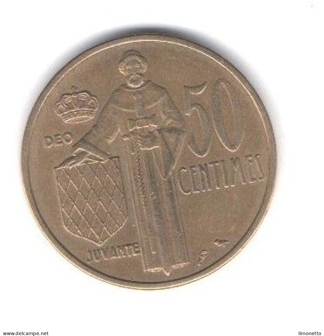 MONACO -  1962   50 Cts   Rainier III  Bronze Alluminium - Bon état   Voir Scans - 1960-2001 Nieuwe Frank