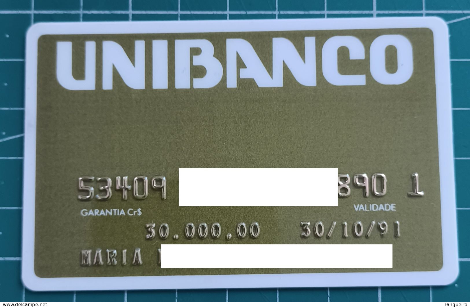 BRAZIL CREDIT CARD UNIBANCO - Credit Cards (Exp. Date Min. 10 Years)