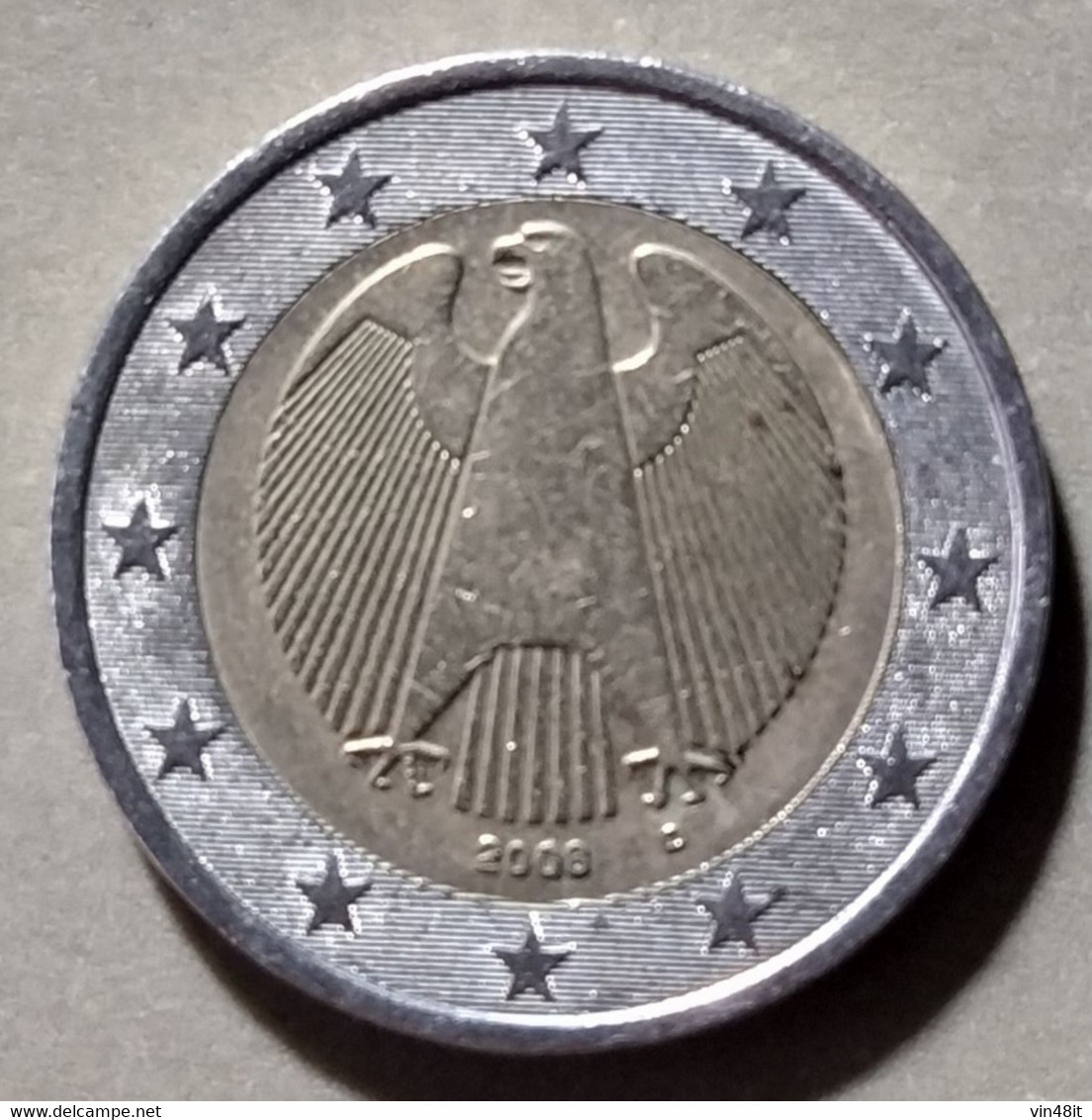 2008   - GERMANIA   - MONETA IN EURO  - DEL VALORE DI  2,00 EURO - USATA - Allemagne