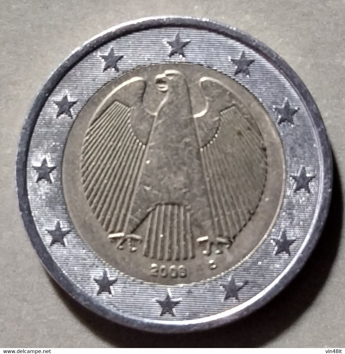 2008   - GERMANIA   - MONETA IN EURO  - DEL VALORE DI  2,00 EURO - USATA - Deutschland