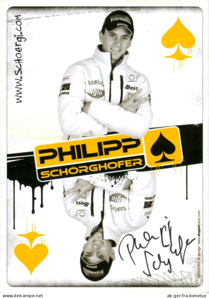 Autogrammkarte AK Ski Alpin Philipp Schörghofer Salzburg Filzmoos Österreich Austria Autriche ÖSV FIS Olympia Olympics - Handtekening